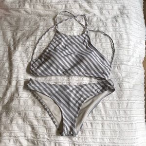 Striped bikini
